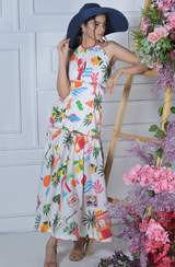 Amalfi Print Maxi Dress