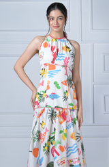 Amalfi Print Maxi Dress