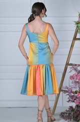 Sunset Shaded Midi Dress