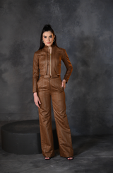 Brown Suede Co-Ord Set