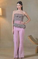 Pink Shimmer Top & Pant Set