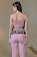 Pink Shimmer Top & Pant Set