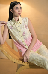 Ombré Shaded Embroidered Co Ord Set