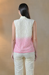 Ombré Shaded Embroidered Co Ord Set