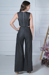 Black Denim Co Ord Set