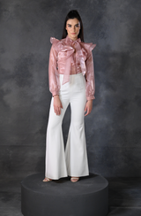 Rose Gold Ruffle Shirt