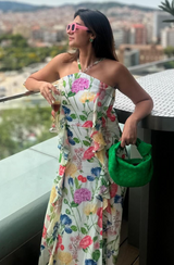 Hena Malhotra in Botanical Print Maxi Dress