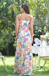 Botanical Print Maxi Dress