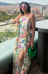 Hena Malhotra in Botanical Print Maxi Dress