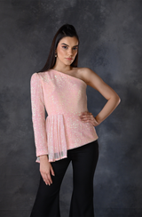 Barbie Pink Sequin Top