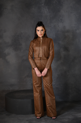 Brown Suede Co-Ord Set