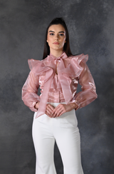 Rose Gold Ruffle Shirt