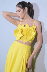 Sunflower Yellow Skirt Set