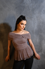 Dusty Pink Drape Top