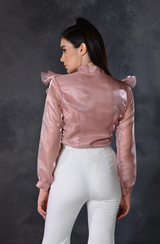 Rose Gold Ruffle Shirt