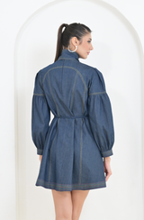 Blue Denim Mini Dress