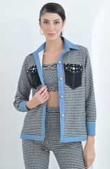 Black & White Houndstooth 3 Piece Set