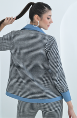 Black & White Houndstooth 3 Piece Set