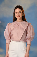 Soft Pink Embroidered Top