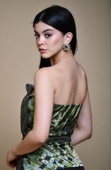 Strapless Long Bow Top