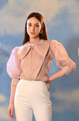 Soft Pink Embroidered Top