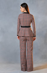 Brown Gingham Co- Ord Set