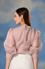 Soft Pink Embroidered Top