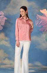 Orchid Pink Embroidered Shirt