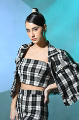 Black & White Tweed Set