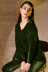 Dark Olive Co Ord Set