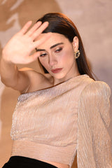 Powder Pink One Shoulder Top