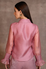 Rouge Pink Ruffle Shirt