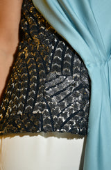 Strapless Pleated Top