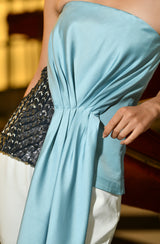 Strapless Pleated Top