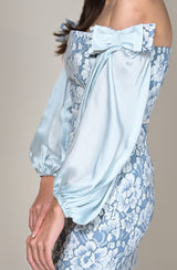 Powder Blue Lace Dress