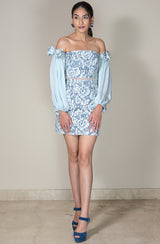 Powder Blue Lace Dress
