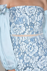 Powder Blue Lace Dress