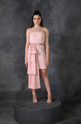 Pink Sequins Tube Dress
