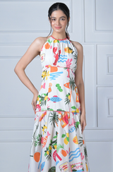 Amalfi Print Maxi Dress