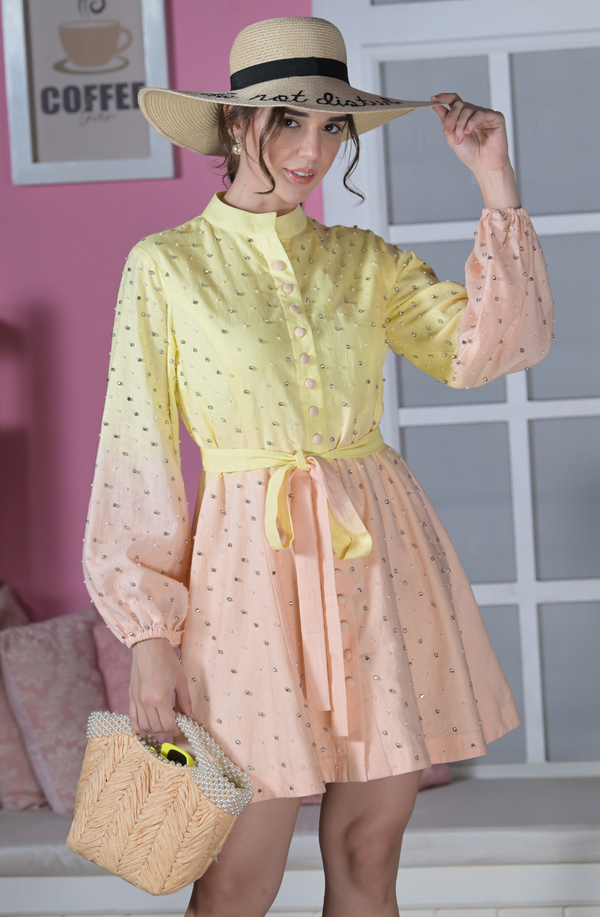 Ombré Linen Dress