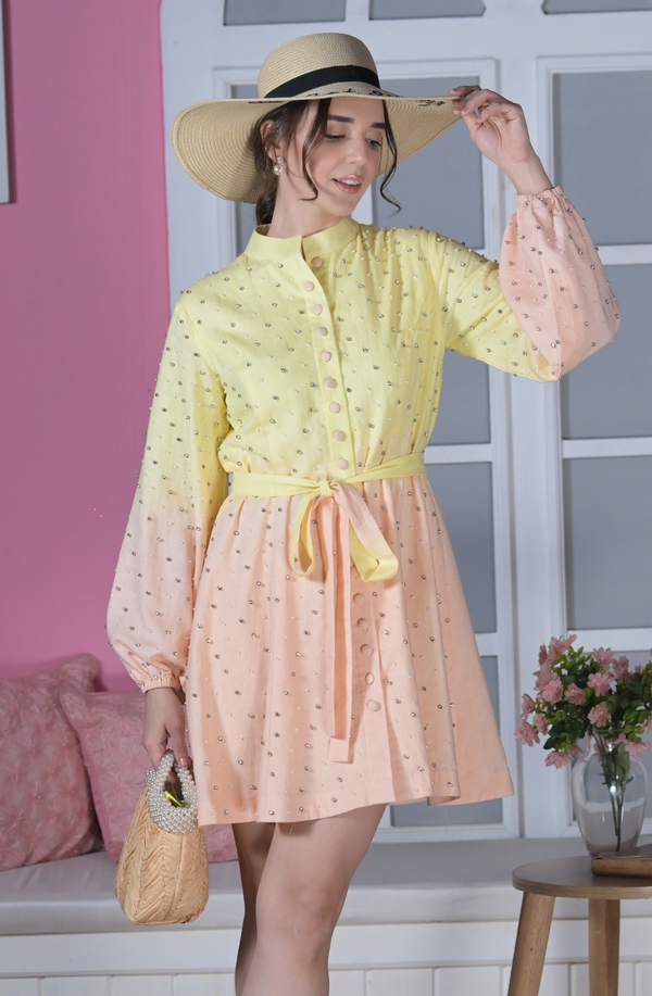 Ombré Linen Dress