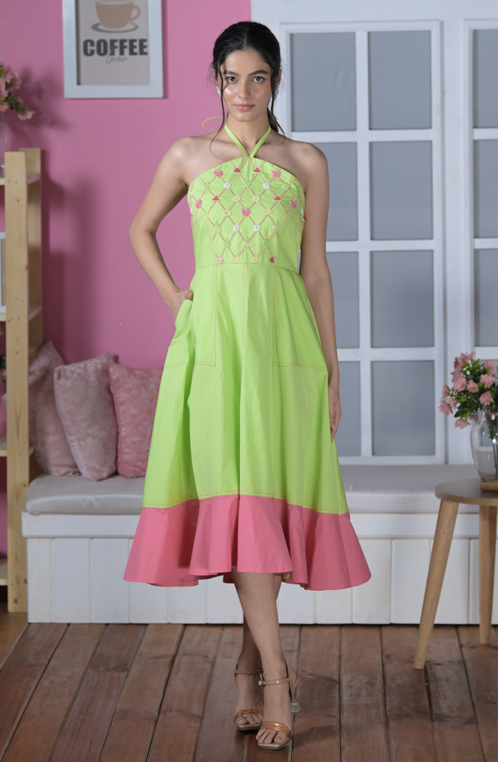 Lime Green Maxi Dress