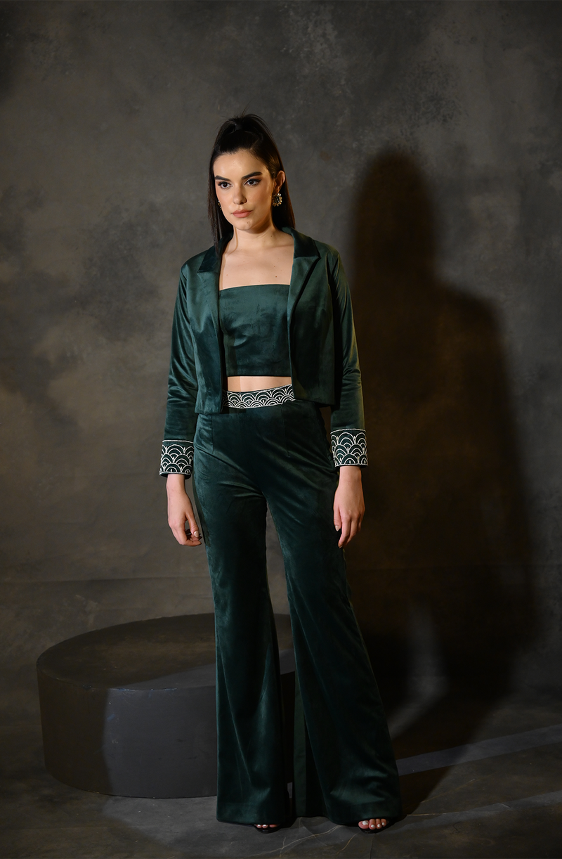 Pine Green 3 Piece Co- Ord Set