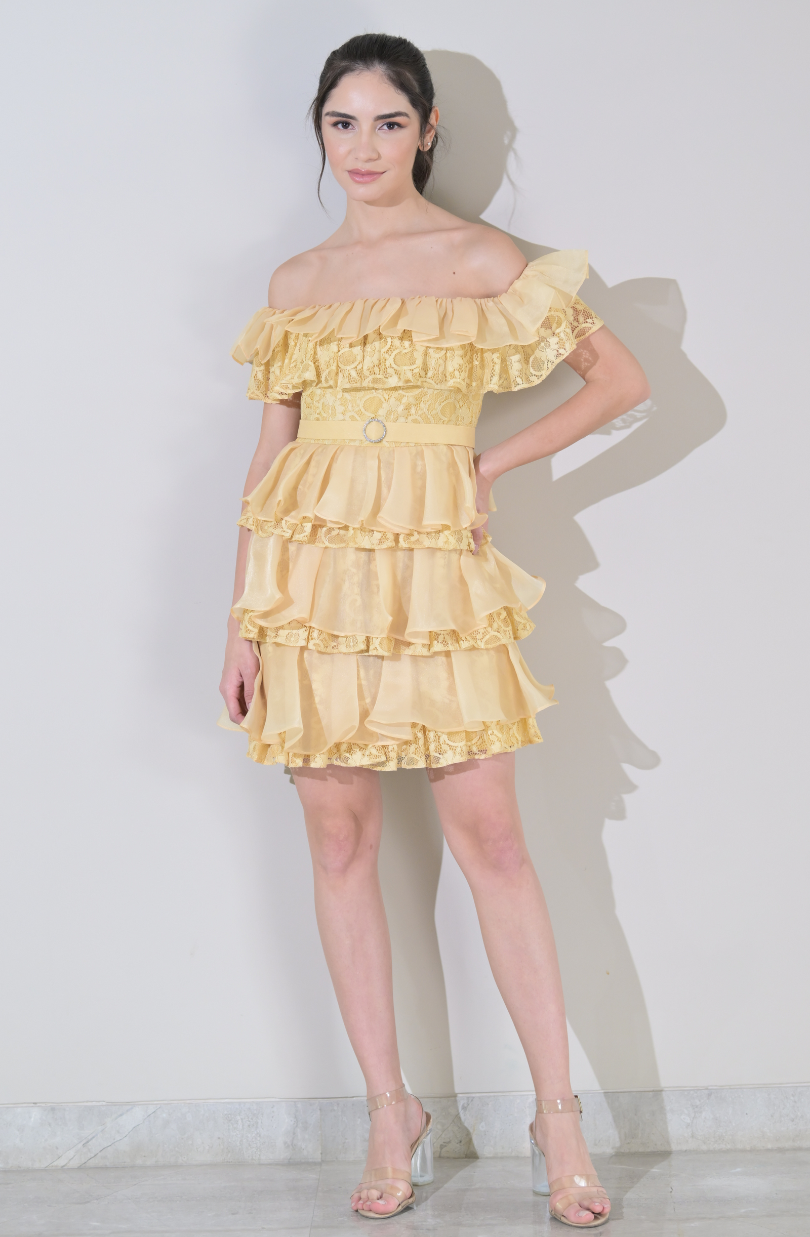 Lemon Meringue Frill Dress – Ombrello Clothing