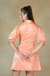 Melon Orange Lace Dress