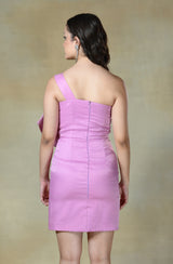 Pink Lavender Bow Dress
