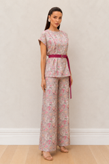 Royal Beige Embroidered Co Ord Set