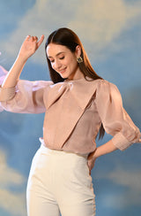 Soft Pink Embroidered Top