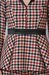 Brown Gingham Co- Ord Set