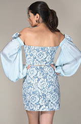 Powder Blue Lace Dress